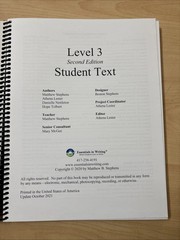 Lot 3 EIW Essentials in Writing Level 3 Assessment Student Book Teacher Handbook