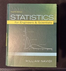 Statistics for Engineers & Scientists Fourth Ed. Book, William Navidi Great Cond