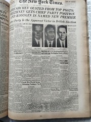 THE NEW YORK TIMES PAGE ONE Major Events 1920-1983 292 pages Hard Back 15.5X11.5