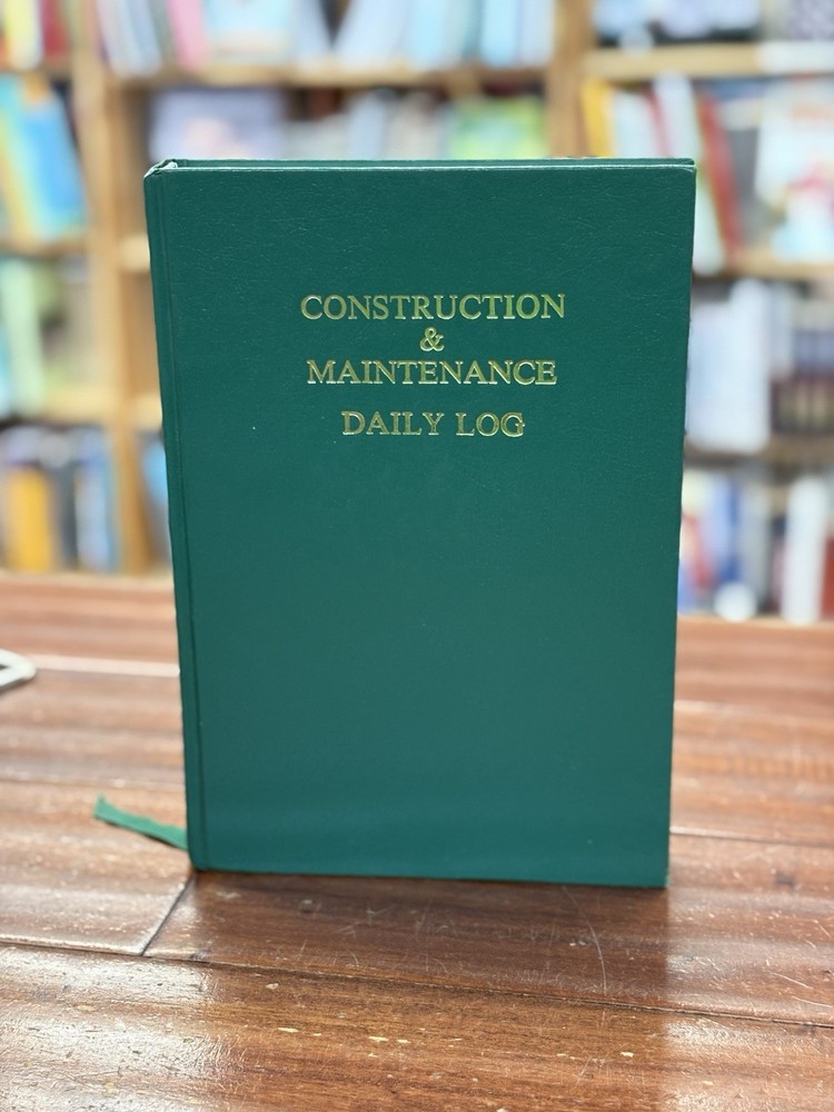 Construction & Maintenance Daily Log (7in. x 10in.) New