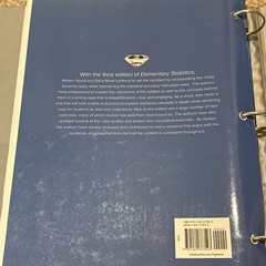 Loose Leaf Elementary Statistics by Navidi, William|Monk, Barry 3rd Edition