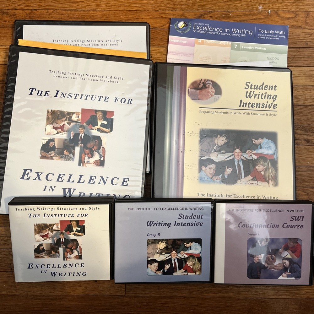 IEW Teaching Writing Structure DVD SET Group B, C +Parent/Student Workbook Sets