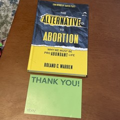 SIGNED 1st Edition – The Alternative to Abortion: be Pro Life- New Roland Warren