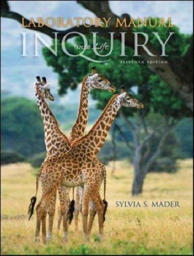 Laboratory Manual: Inquiry Into Life Eleventh Edition, Mader, Sylvia S., 9780072