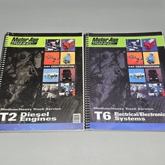 Motor Age Training T2 & T6 Medium/ Heavy Truck Services Study Guides For ASE