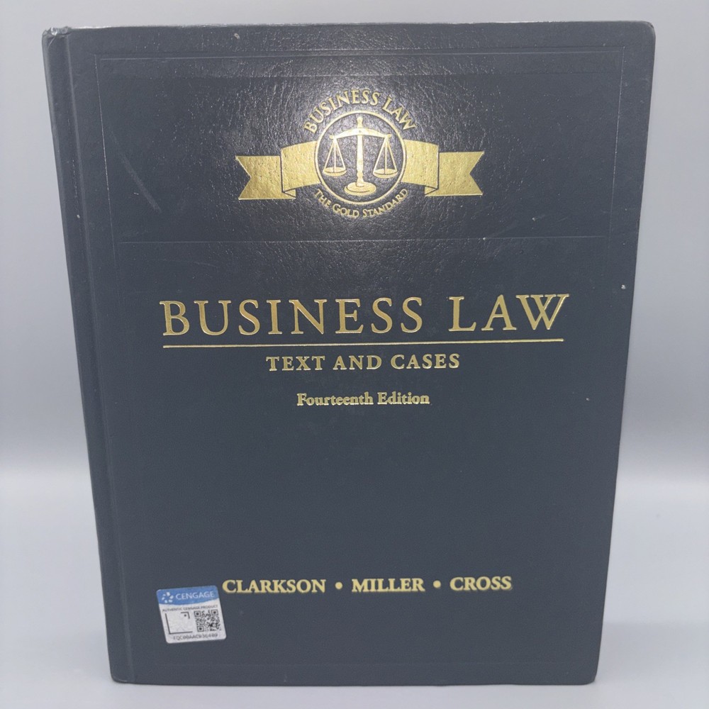 Business Law: Text and Cases – Hardcover By Clarkson, Kenneth W GOOD