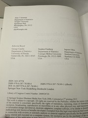 Springer Texts in Statistics Ser.: Modern Multivariate Statistical Techniques