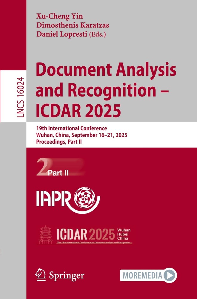 Document Analysis and Recognition ? ICDAR 2025: 19th International Conference, W