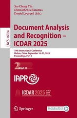Document Analysis and Recognition ? ICDAR 2025: 19th International Conference, W