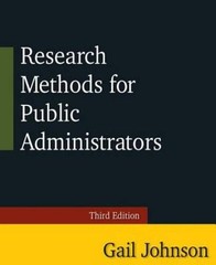 Research Methods for Public Administrators: Third Edition – Paperback – GOOD