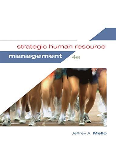 Strategic Human Resource Management by Mello (Hardcover)