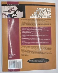 COMMON PROBLEMS IN CLINICAL LABORATORY MANAGEMENT By Judith A. O’brien