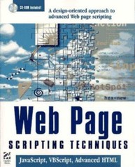 Web Page Scripting Techniques, Bloomberg, Jason,Kawski, Jeff,Treffers, Paul, 978
