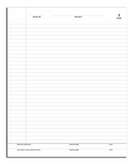 Lab Notebook/Laboratory Notebook – Professional Grade – 240 Pages 8” x 10” …
