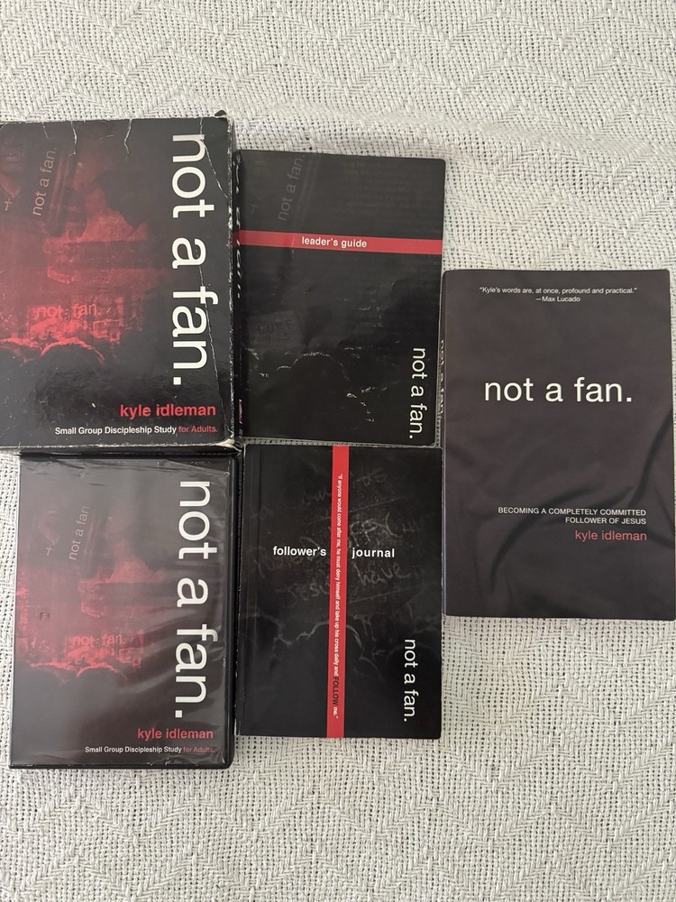 Not a Fan Small Group Discipleship Study Kyle Idleman DVD Book Leader’s Guide +