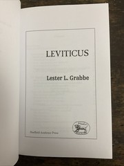 Old Testament Guides: Leviticus by Lester L. Grabbe (1993, Uk-Trade Paper)