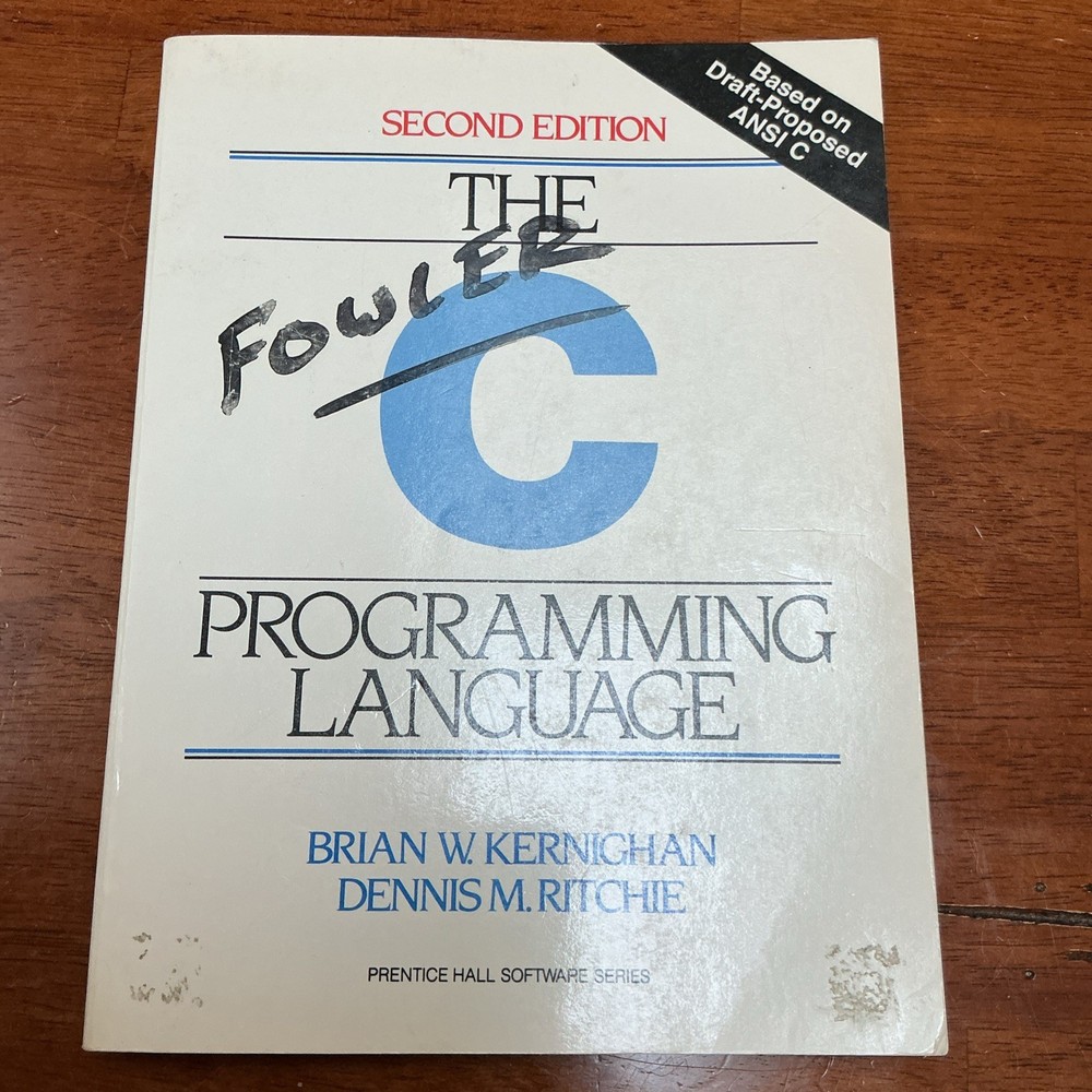 The C Programming Language by Kernighan & Ritchie 1988)