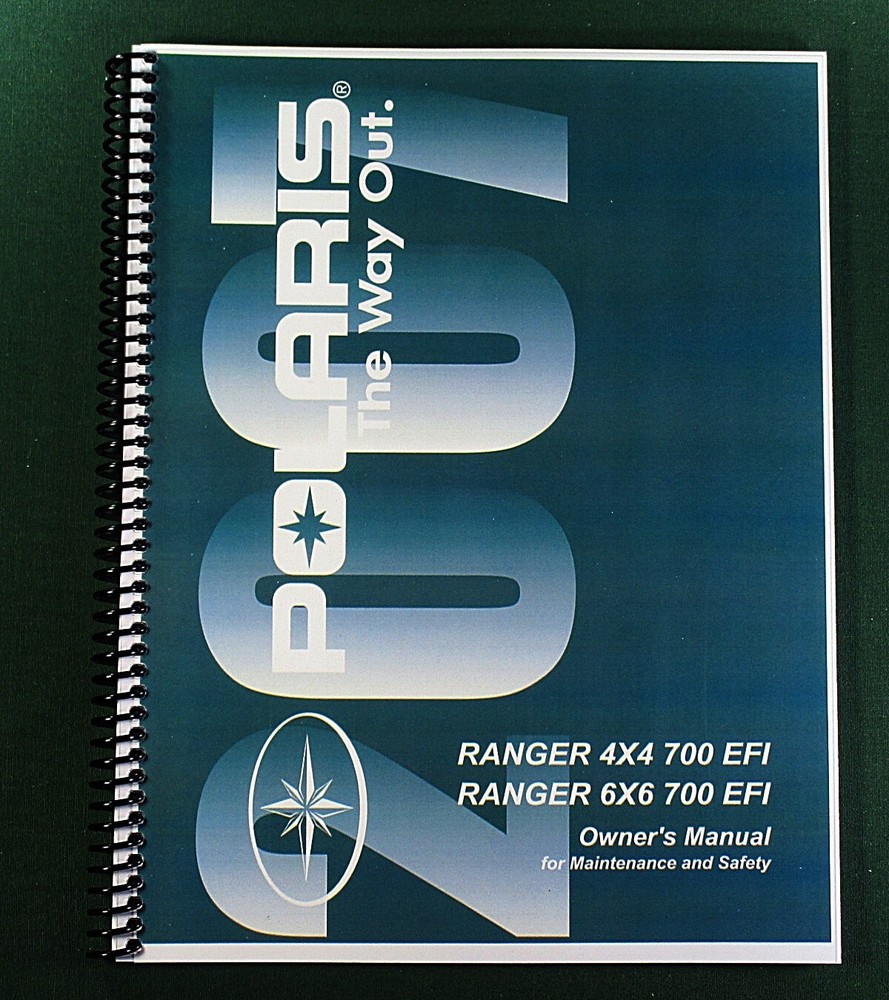2007 Polaris Ranger 6×6 700 EFI Owner’s Manual: 134 Pages & Protective Covers!