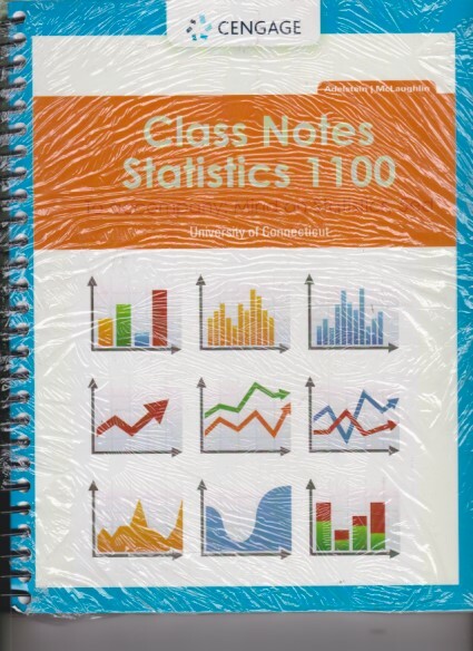 Class Notes Statistics 1100 with Access code.(To accompany:Mind on Statistics 5e