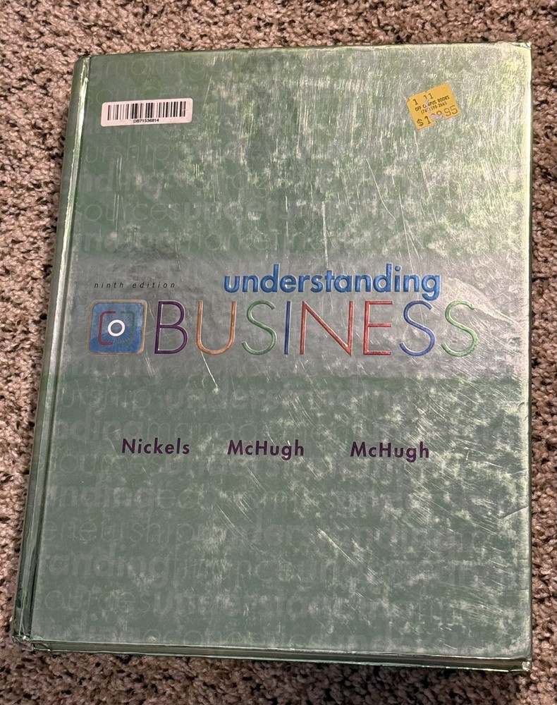 Understanding Business 9th Ed Hardcover Nickels & McHugh 2009 McGraw-Hill