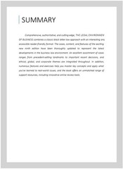 Legal Environment of Business : Text and Cases, Hardcover by Cross, Frank B.;…