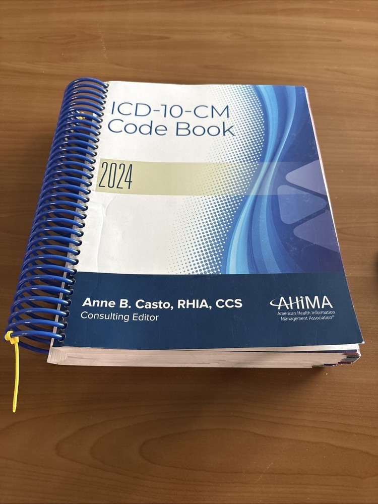 ICD-10-CM Code Book 2024 Medical Coding AHIMA Anne Casto