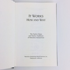 It Works How And Why Narcotics Anonymous Hard Cover NA English 1993