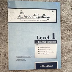 All About Spelling Level 1 Teacher’s Manual Marie Rippel