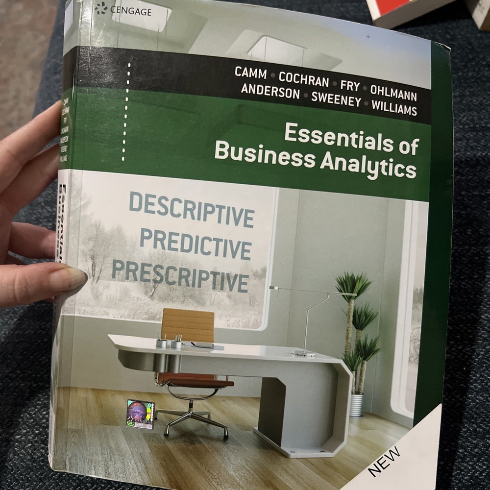 Essentials Of Business Analytics Descriptive, Predictive Prescriptive