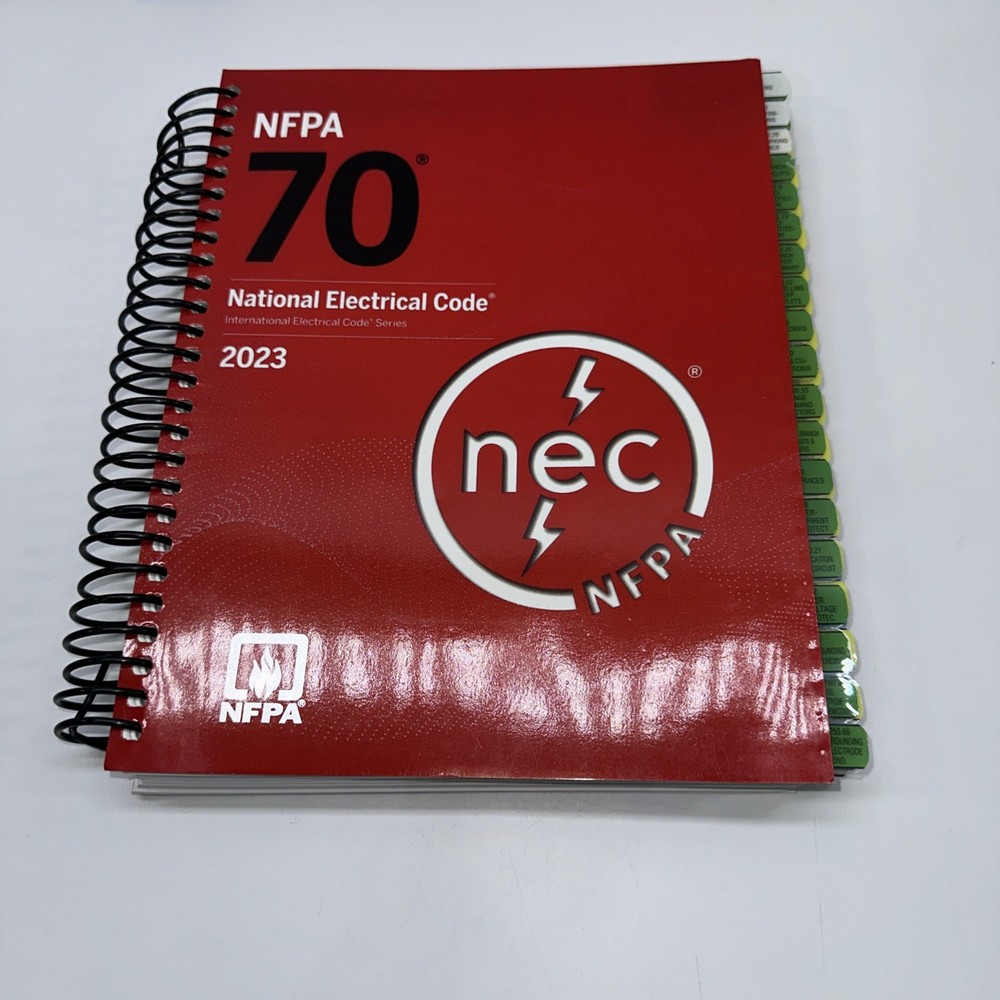 NEW NFPA 70, National Electrical Code 2023 Spiralbound Book Pretabbed Tabs