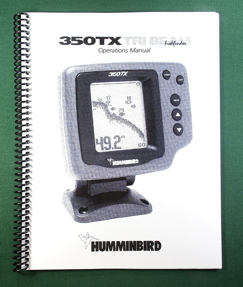 Humminbird 350TX Instruction Manual: 36 Pages & Protective Covers!