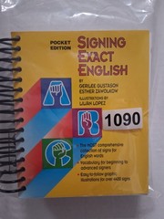 Signing Exact English book, Pocket Edition, 2006, Modern Signs Press, sign lang.