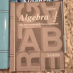 Saxon Algebra 1/2 Incremental Development 3rd Ed Hardcover 2004 Homeschool Lot