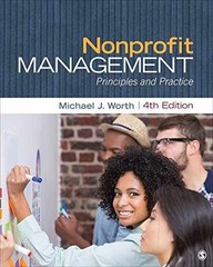 Nonprofit Management: Principles – Paperback, by Worth Michael J. – Very Good