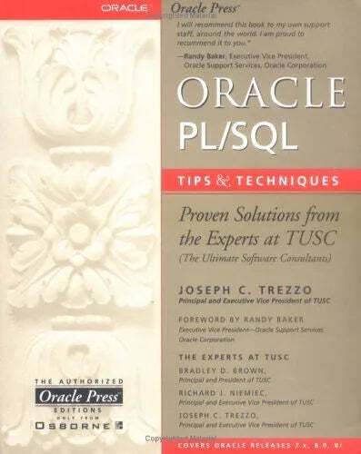 Oracle PL/SQL Tips and Techniques (Oracle Series) Trezzo, Joseph C