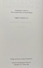 Socialism or Your Money Back: Articles from the Socialist Standard 1904-2004,