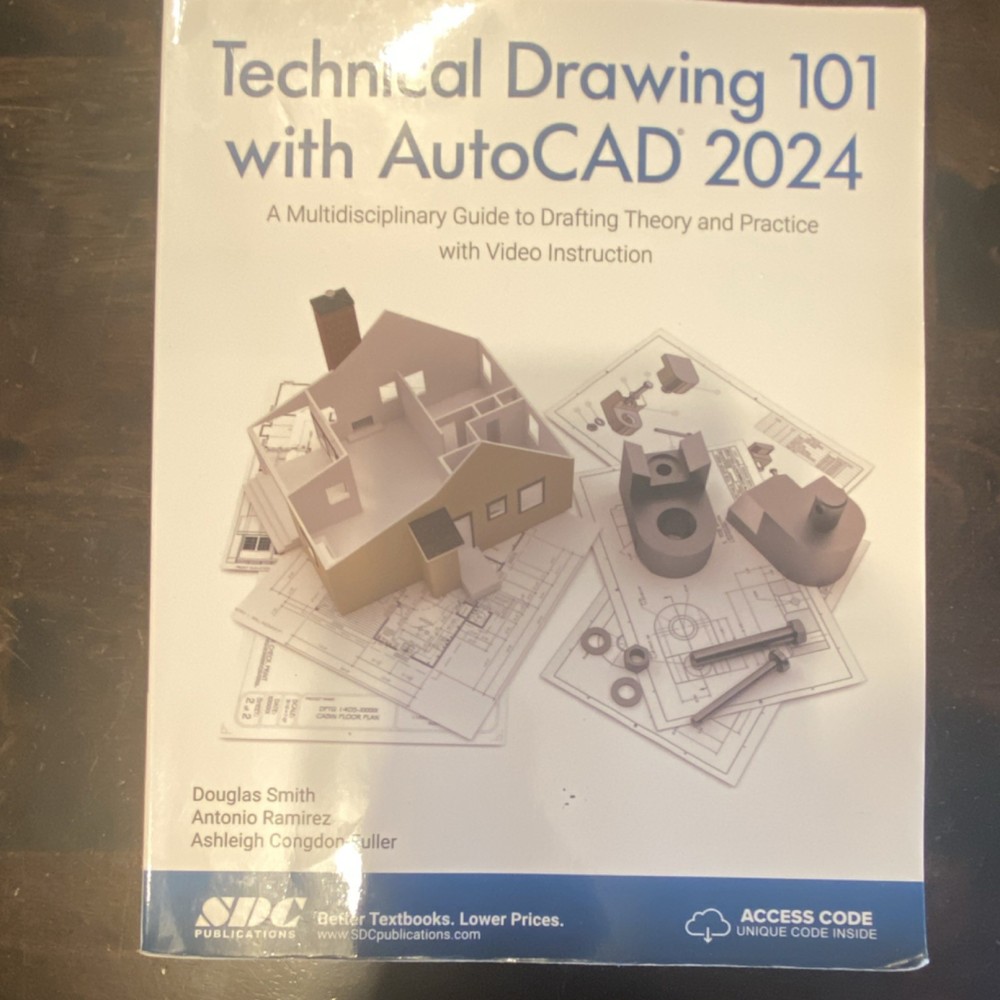 SDC Publications Technical Drawing 101 AutoCAD 2024 Smith Ramirez Access Code