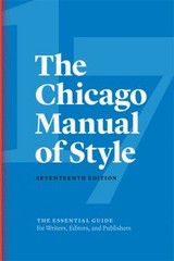 The Chicago Manual of Style, 17th Edition Hardcover