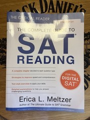 The Critical Reader 5th Edition: The Complete Guide to SAT Reading Erica Meltzer