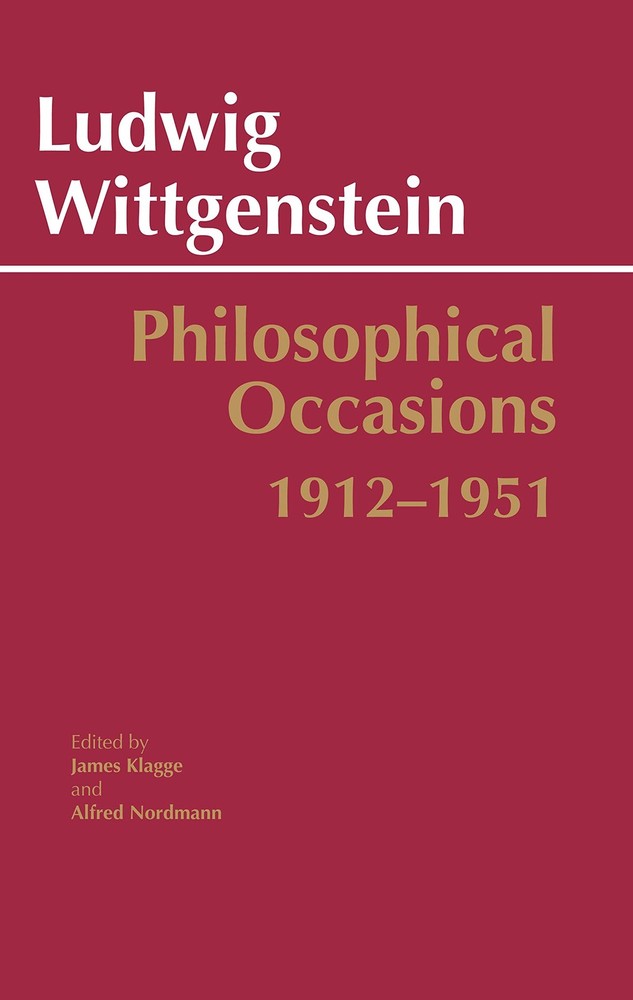 Philosophical Occasions: 1912-1951 (Hackett Classics)