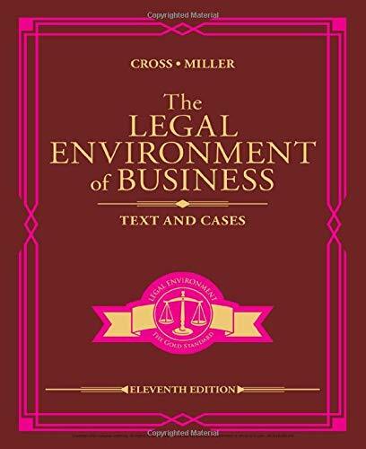 Legal Environment of Business by Frank B. Cross