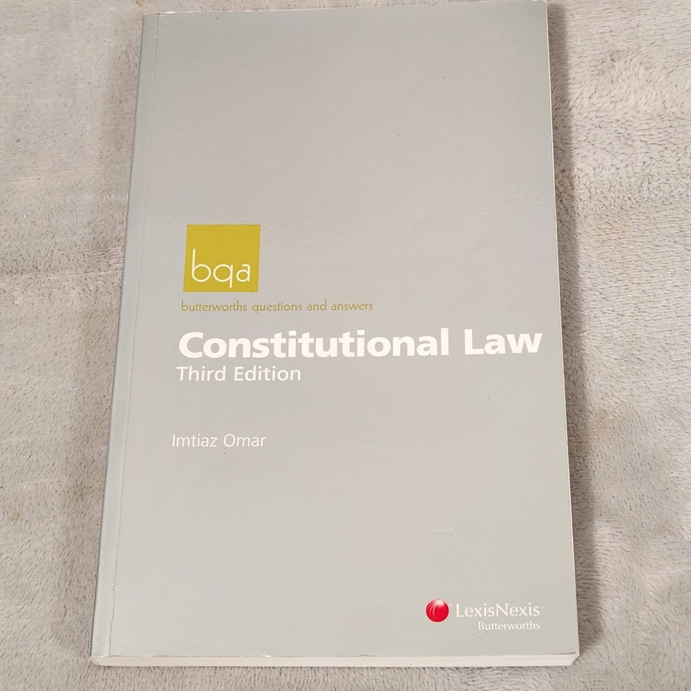 BQA Butterworths Questions and Answers Constitutional Law 3rd Ed Lexis Nexis