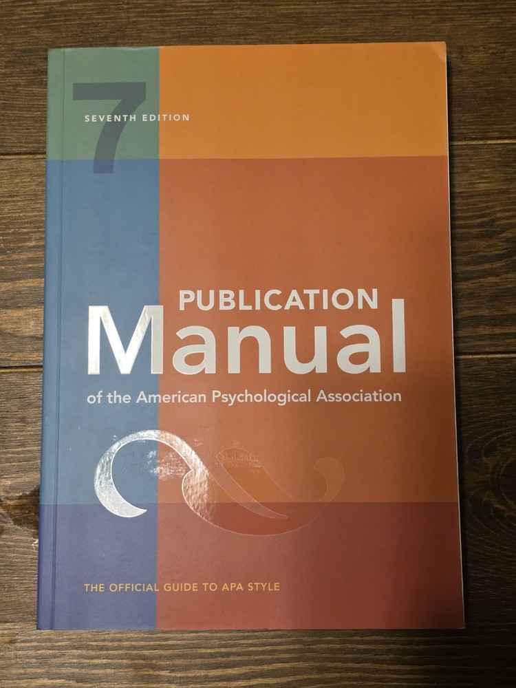 Publication Manual of the American Psychological Association