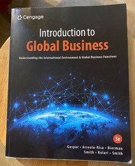 Introduction to Global Business 3rd edition, Cengage, Gaspar et al 0-357-71701-5
