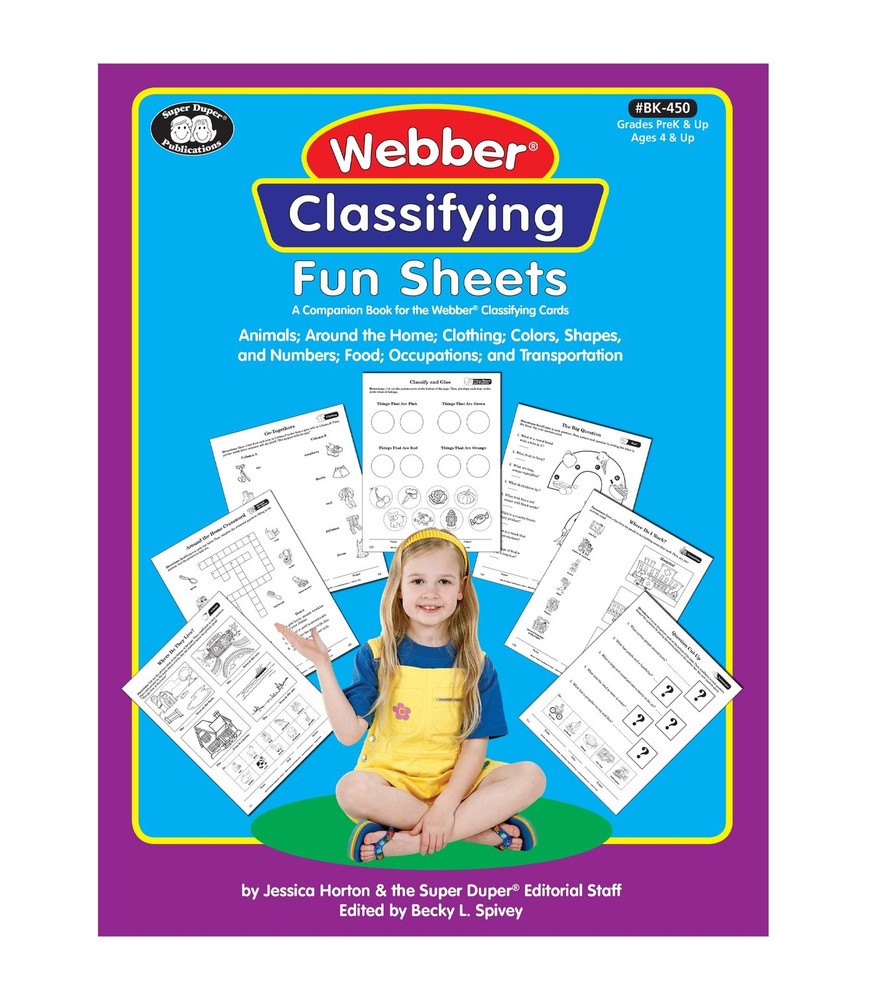 Super Duper Publications | Webber® Classifying Fun Sheets A Companion Book …