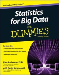 Statistics for Big Data For Dummies – Paperback By Anderson, Alan – VERY GOOD