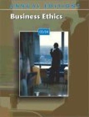 Annual Editions: Business Ethics – Paperback, by Richardson John E – Very Good
