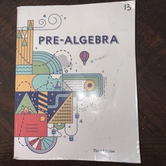 Pre-Algebra Third Edition bju press textbook