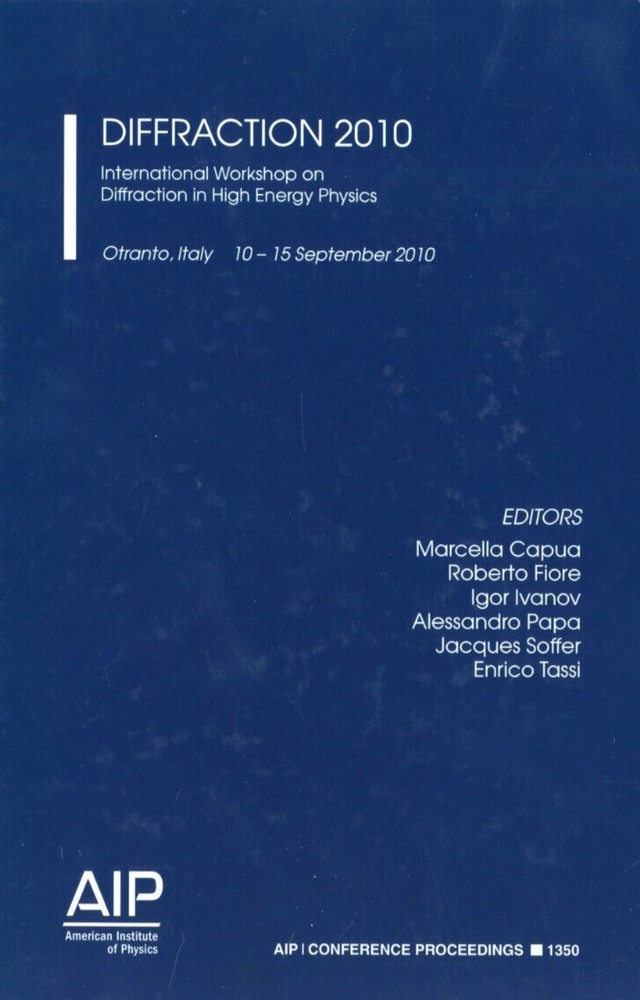 Diffraction 2010: International Workshop on Diffraction in High Energy Physics