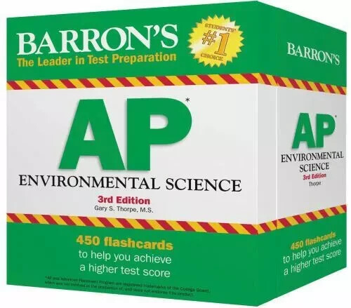 Barron’s Test Prep Ser.: AP Environmental Science Flash Cards by Gary S….